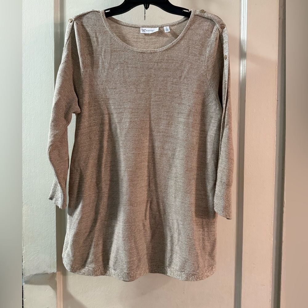 Rafaella Women's Long Sleeve Gray Top